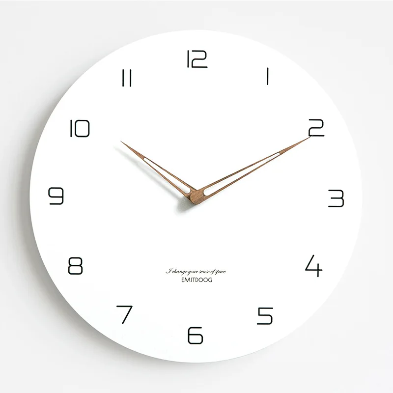 

Modern Minimalist Nordic Clock, Living Room, Home Decoration, Fashion Atmosphere Quartz, Silent Wall Clocks Decor, Christmas Gif