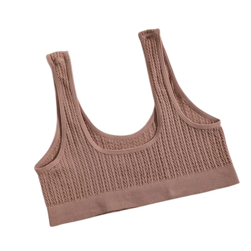 Soutien-gorge de sport sans couture pour femme, brassière sans fil, sous-vêtement fitness, haut court, lingerie sexy, intimes féminins