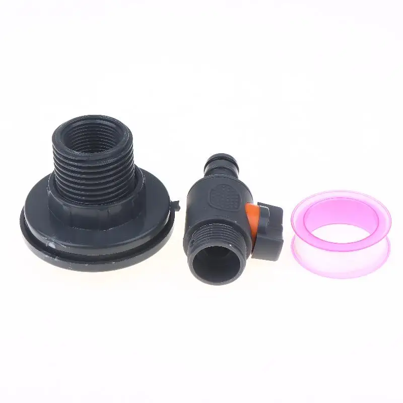 Schnell zu montierendes PVC-Wassertank-Adapter-Set, langlebiger Regenwasser-Sammelanschluss