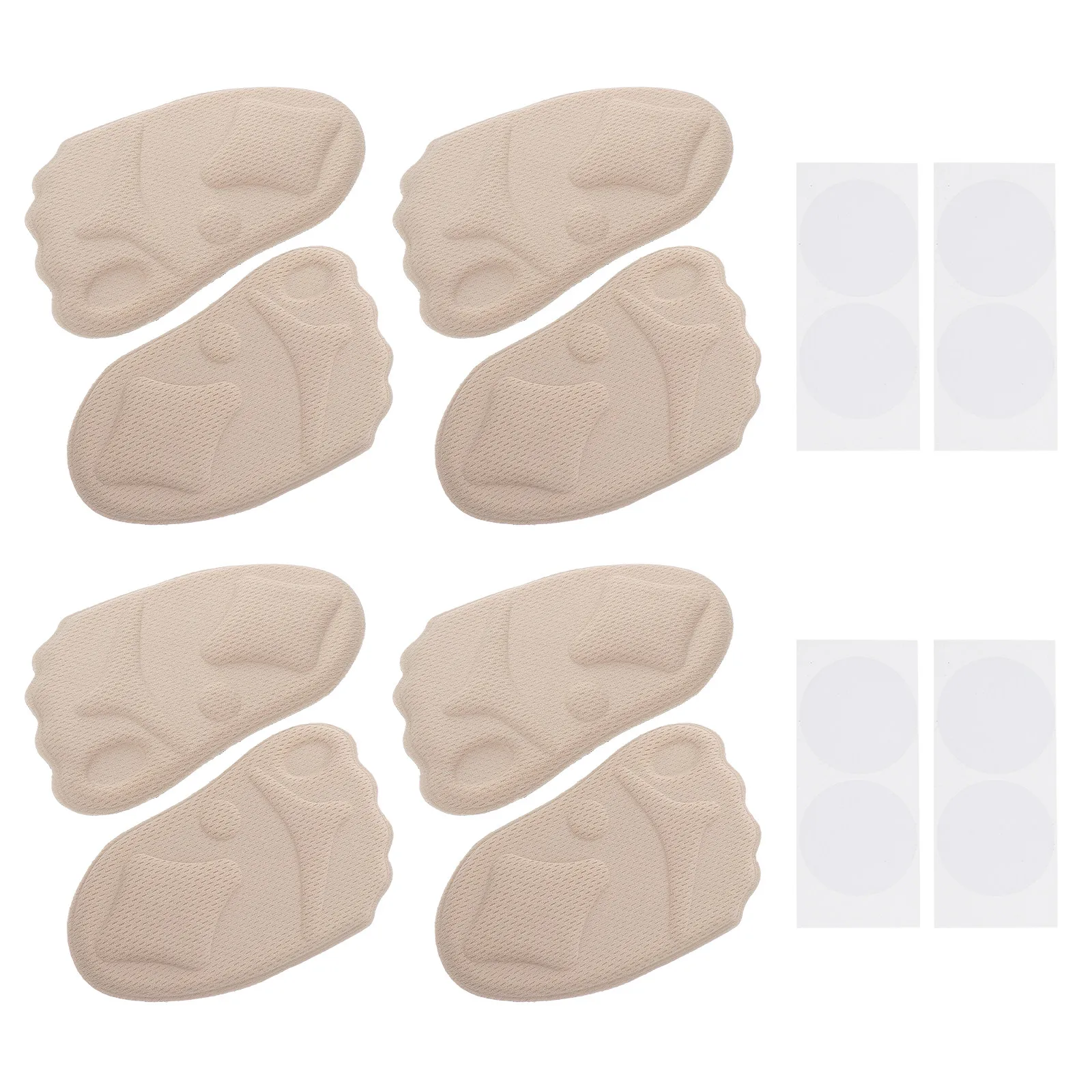 8Pcs Forefoot Cushions Metatarsal Pads for Pain Relief, Bunion & Callus Support, Comfortable Elastic Mesh Shoe Inserts