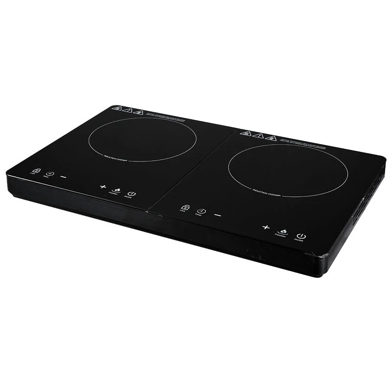 Portable Induction Cooker Ceramic Plate Touch Control 3500W Dual-Elemen Household Electromagnetic Stove
