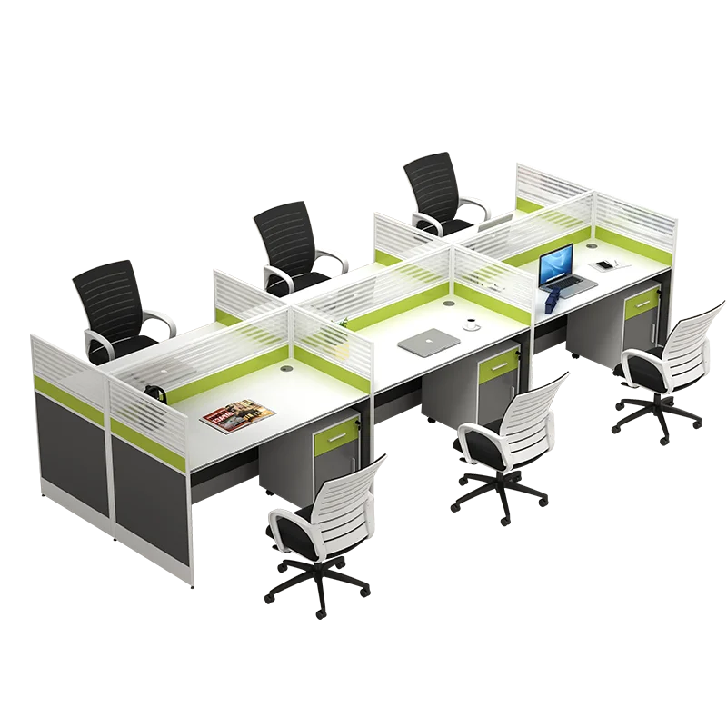 

Staff desk and chair combination, simple modern staff desk, office computer desk