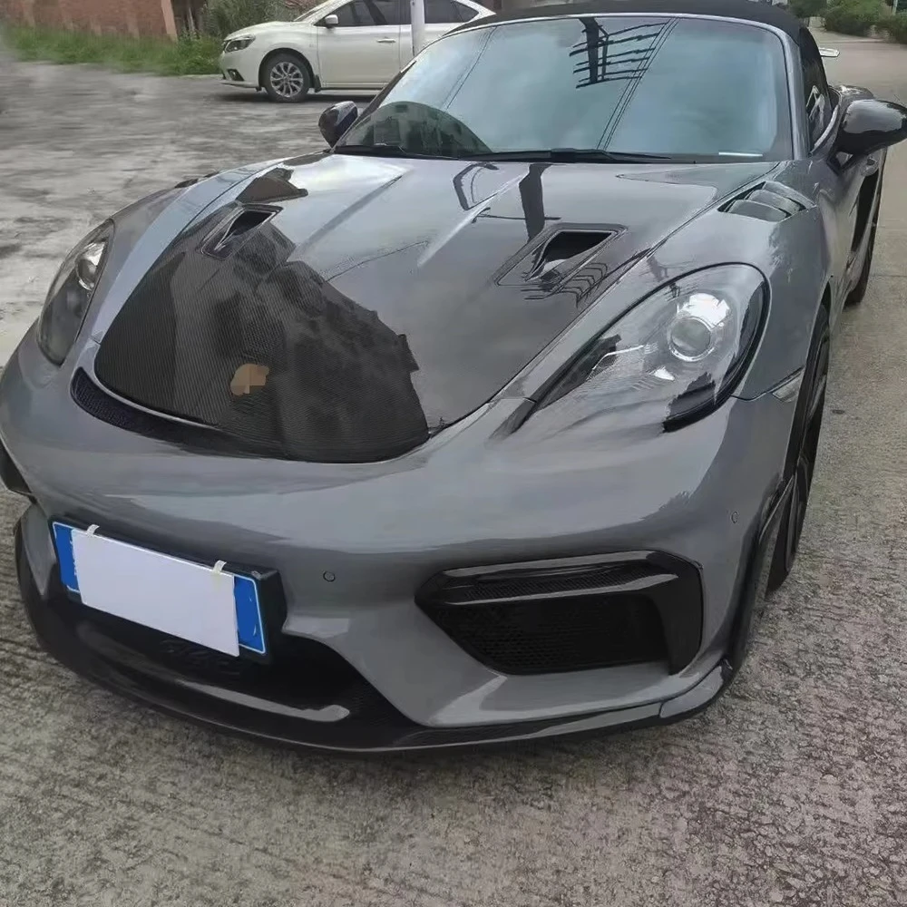 الجملة الألياف الزجاجية ألياف الكربون المصدات الأمامية تنفيس ل718 #6