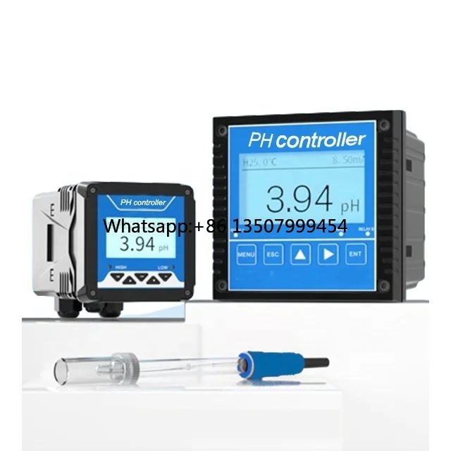 Online Farm PH Meter Controller Digital Soil & Waste Water Sensor Co2 Hydroponic Electrode for Pond & Aquarium