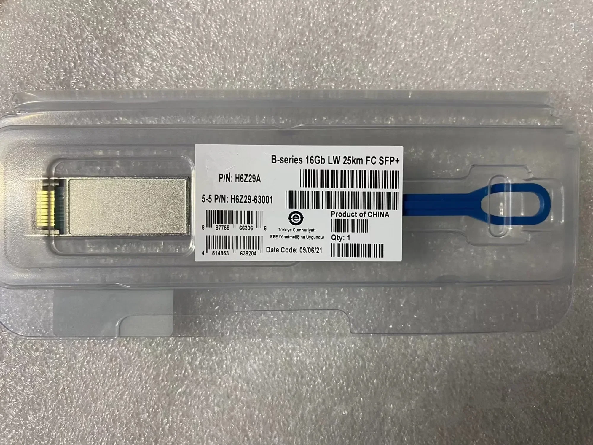 

H6Z29A QK725A 741204-001 16Gb LW 25km FC SFP+ AFCT-57F3NPZ-001 5697-2663 25KM 16G Optical Network Module