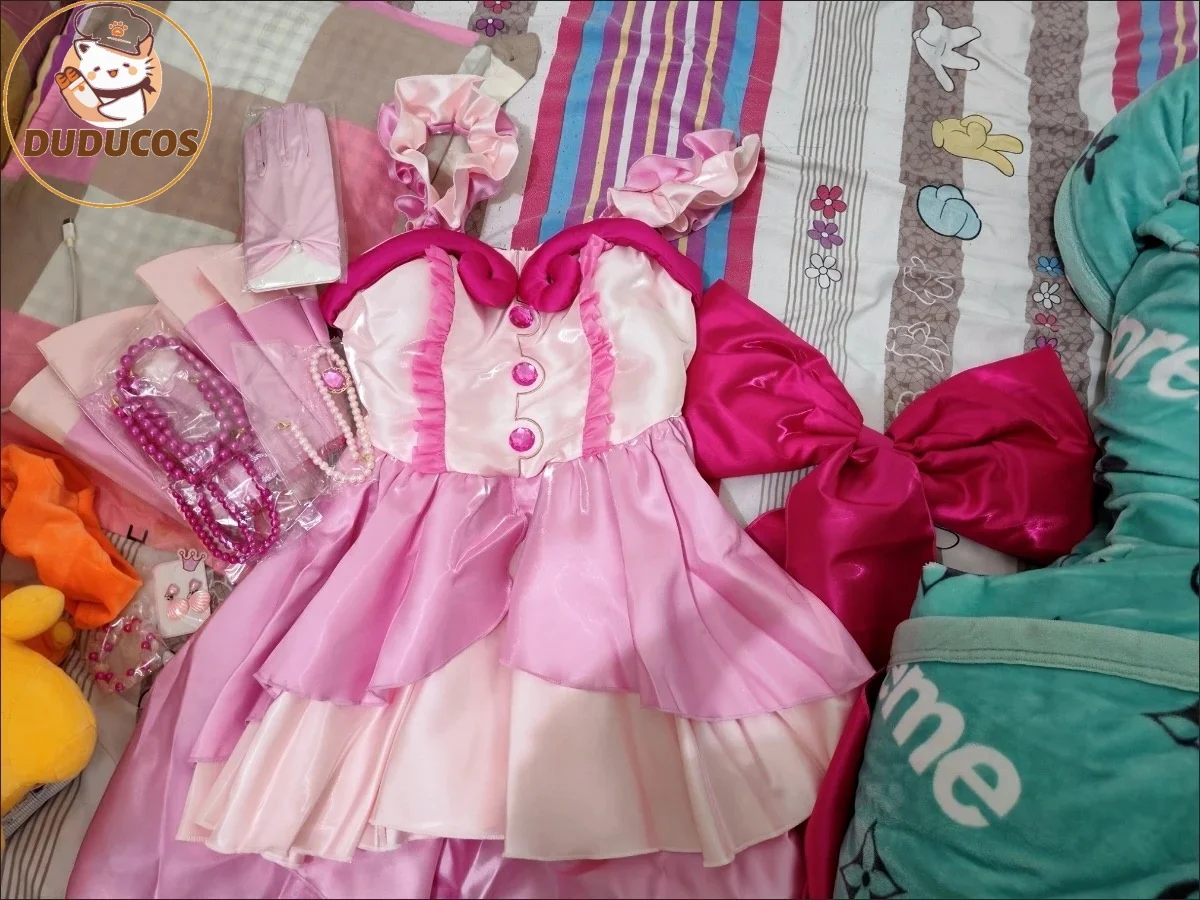 Anime Mermaid Melody Pichi Pichi Pitch Nanami Lucia Cosplay 코스프레 Lovely Pink Dress Activity Party Role Play Clothing Sexy