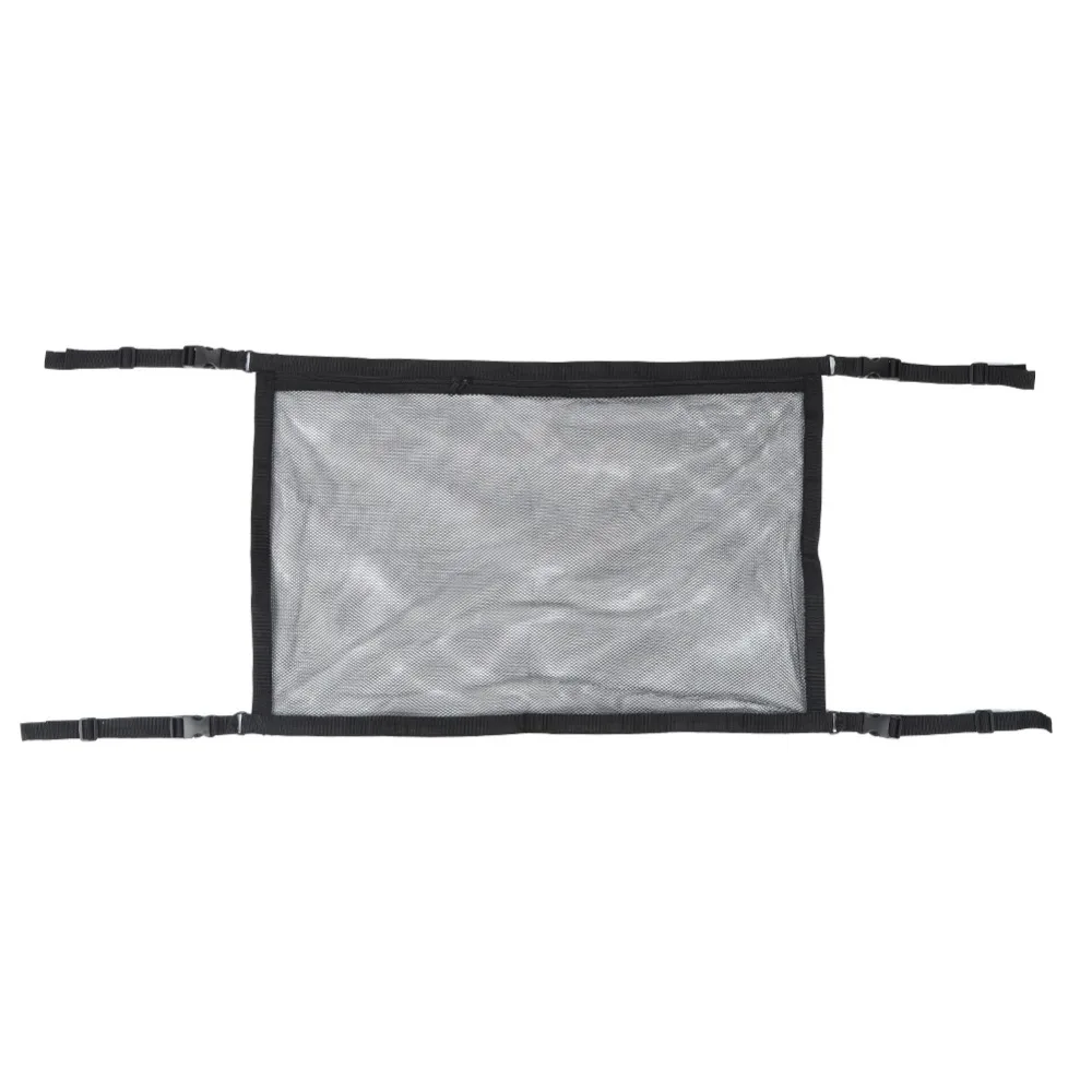 Double-Layer Car Ceiling Cargo Net Polyester Mesh Expandable Overhead Cargo Organizer Adjustable Ceiling Cargo Net Road Trips