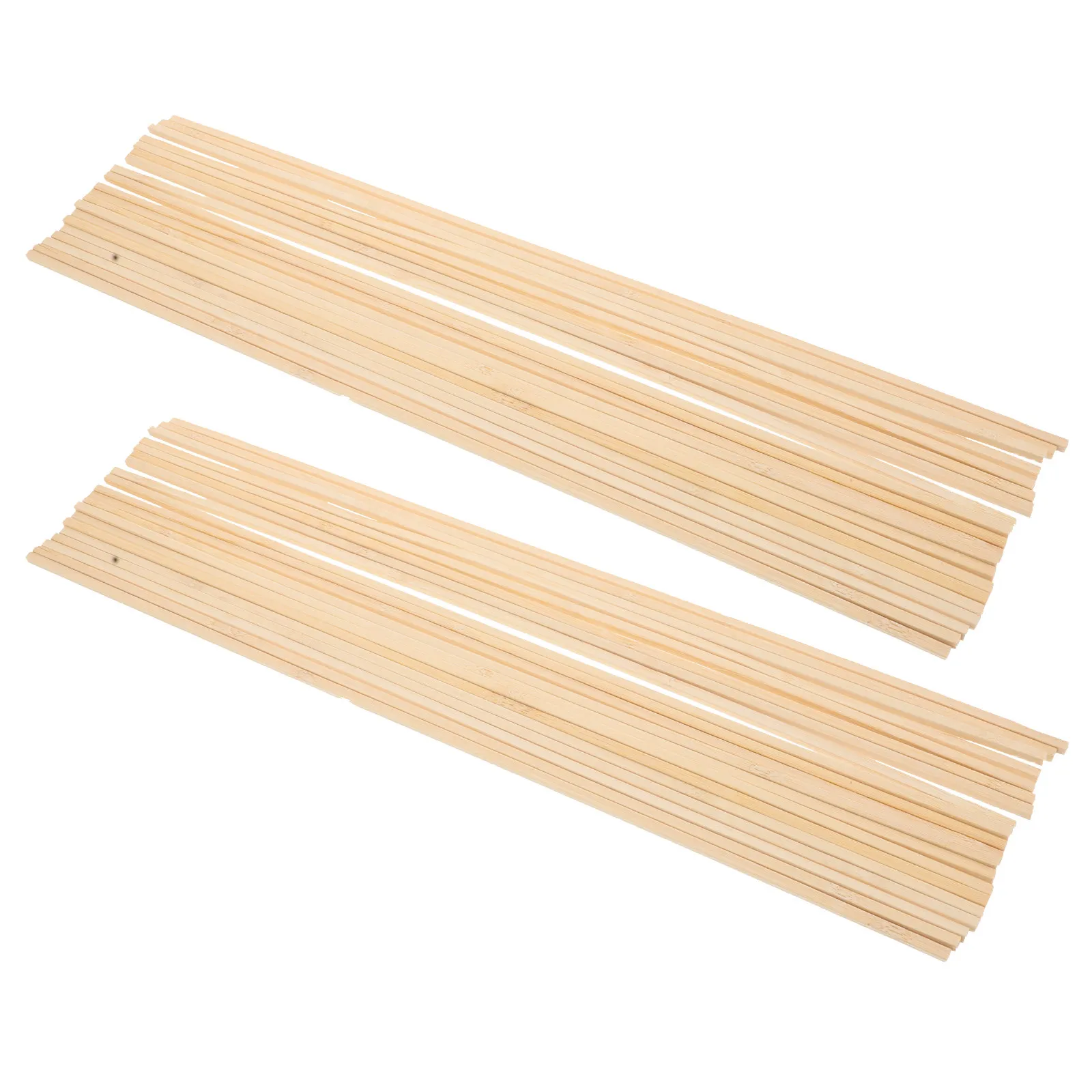 

50Pcs Bamboo Craft Sticks Square Dowels for DIY Projects Architectural Miniature Landscape Crafting and Decoration Making