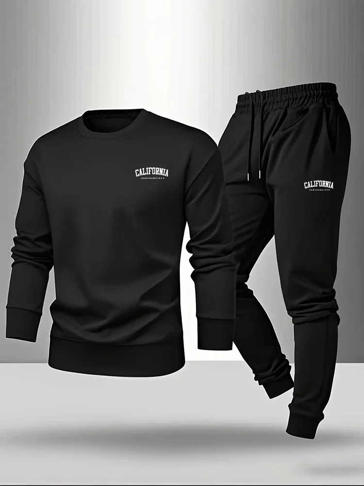 

New Simplicity Outdoor Quality Spring Casual Fashion Men Daily Sports Men's Tracksuit Single Sweatshirts and Sweatpants Comfort