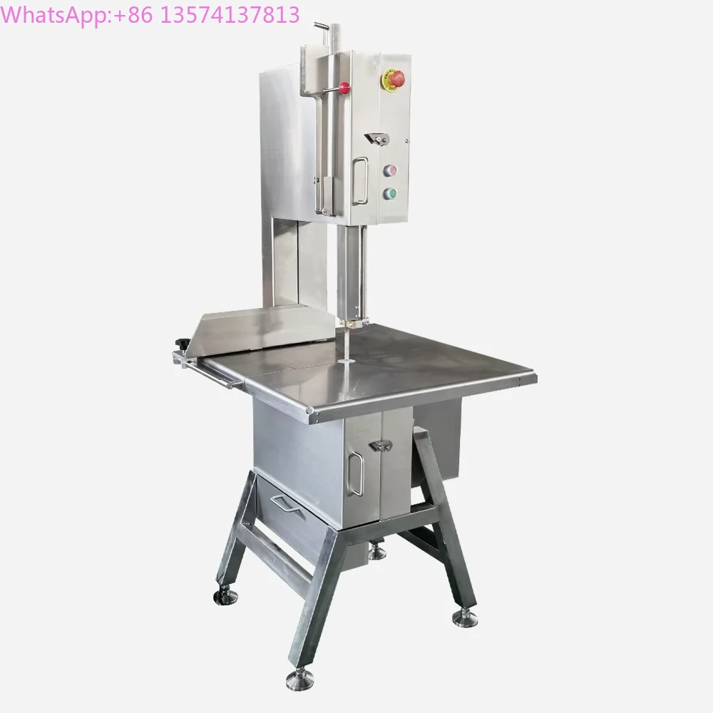 

Durable Food Processing Machinery Sawing Machine Desktop Stainless Steel Meat Slicer Quickly Cut Frozen Meat