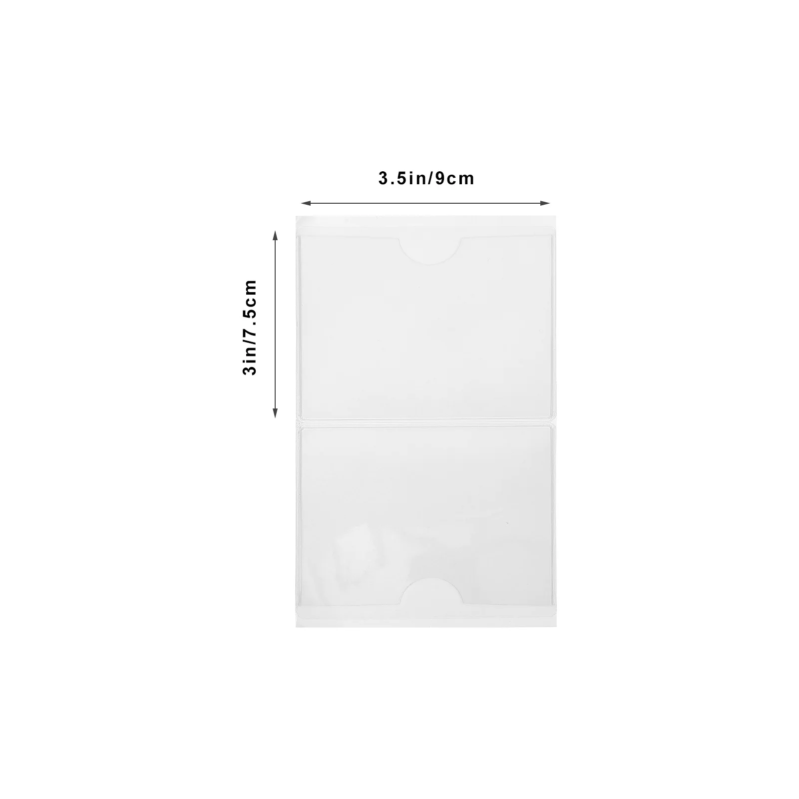 12 قطعة تسميات حامل بطاقة واضحة إدراج بطاقات الشحن الحقائب البريد البلاستيكية حامي الأكمام جيوب مؤشر ذاتية اللصق #3