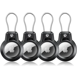 Für Apple Airtag Fall Airtags Schlüssel bund halter mit Drahtseil 360 Grad Schutz für Gepäck Rucksack Schlüssel Haustiere Airtag Halter