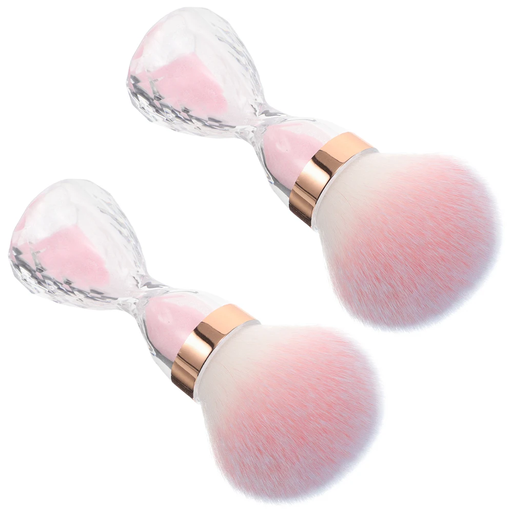 

2Pcs Nail Brush Soft Large Head Nail Dust Cleaner Manicure Tool Beauty Makeup Brush Powder Remover Neck Duster Barber