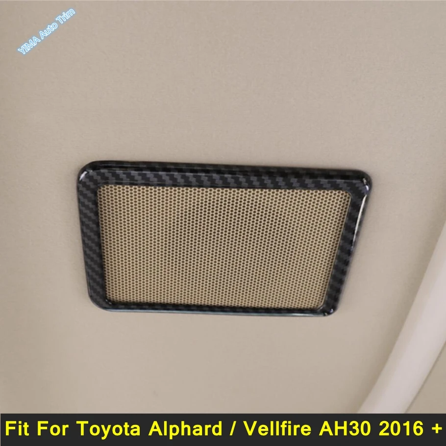 

Carbon Fiber / Matte Upper Roof Speaker Loudspeaker Horn Cover Trim Accessories For Toyota Alphard / Vellfire AH30 2016 - 2021