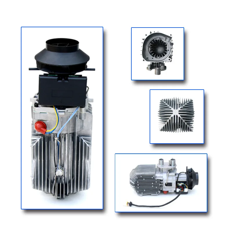 Calefator diesel sem fio do estacionamento do controlo a distância, calefator de ar para o caminhão, carro, caminhão, exposição do LCD, 12V, 24V, 5kW