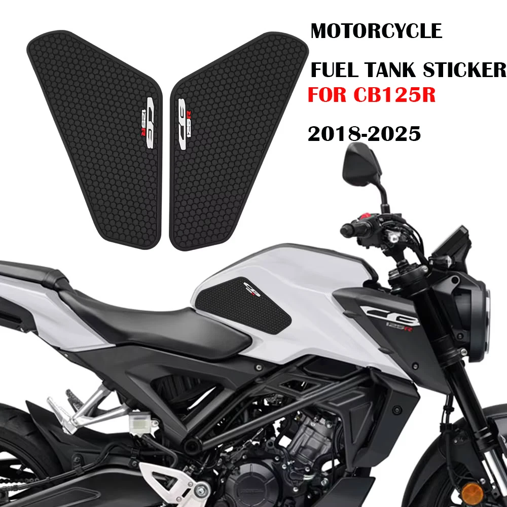 

For Motorcycle Side Fuel Tank Pads Protector Stickers Knee Grip Traction Pad CB125R 2025 cb125r 2024 CB 125R 2018-2025
