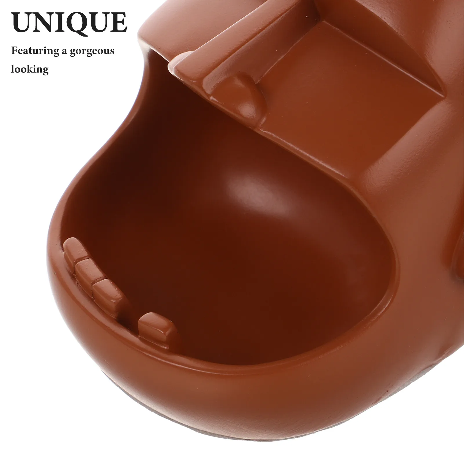 Decorative Moai Key Bowl Thickened Resin Jewelry Storage Tray Candy Dish Entrance Key Holder Multi Functional Home Decor