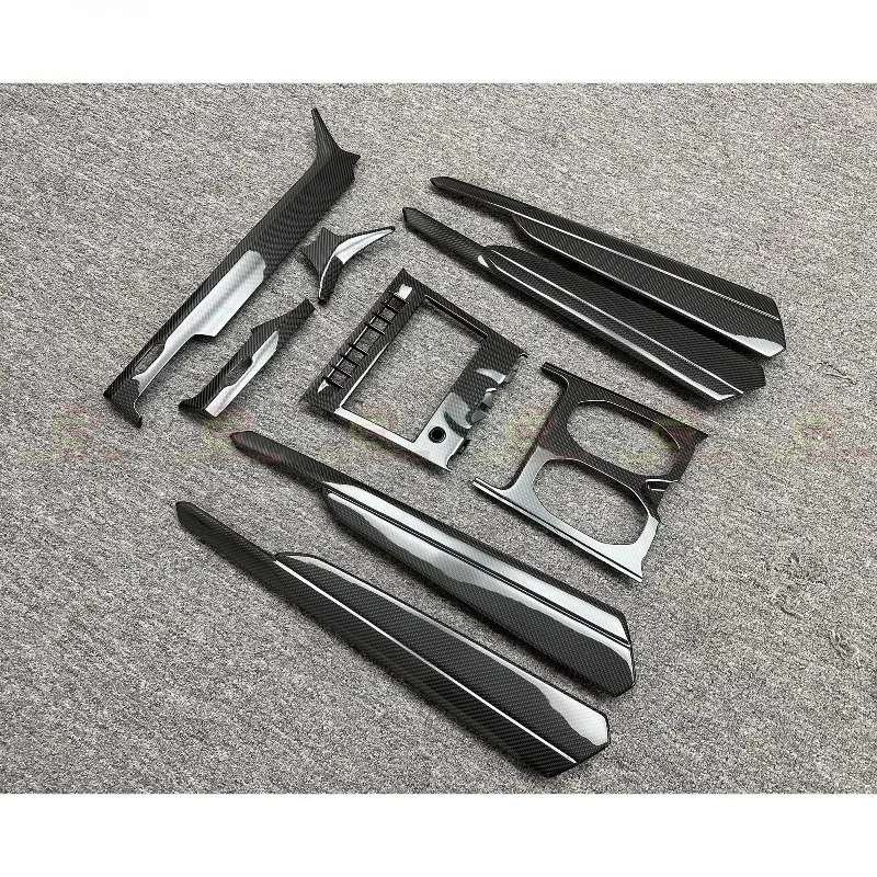 Original Dry Carbon Fiber Replacement Interiors Kit for URUS 2018-2019 Central Control Trim Dashboard Decorations