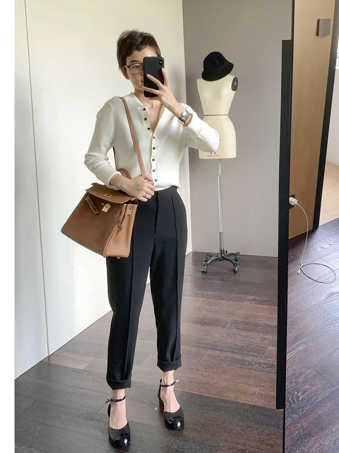 

Брюки MSDIDION с высокой талией, зауженные, повседневные, из ацетатного волокна, не мнущиеся, прямые, длинные, для коррекции фигуры