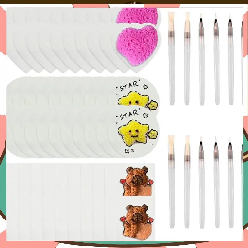 

Волшебная пенопластовая текстура, набор для рисования из 3D-пенопласта своими руками с 12 водяными ручками, волшебная губка для 3D-рисования для акрила-[A59T]