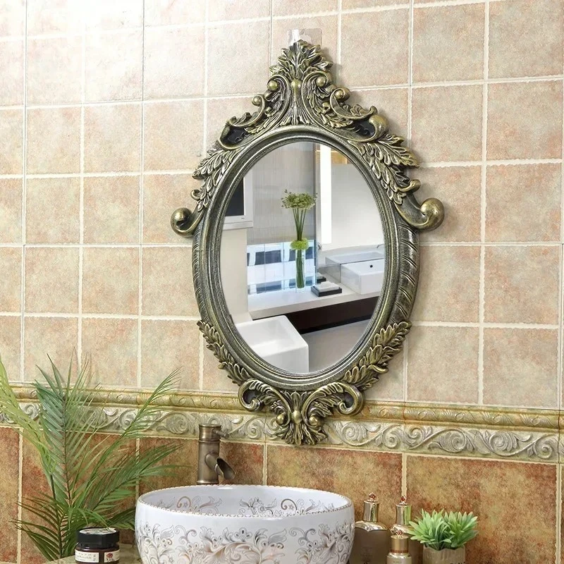 

Ретро-зеркала для декора: европейские настенные зеркала для салонов красоты, дома, ванных комнат, элитных магазинов одежды, отелей, а также для макияжа