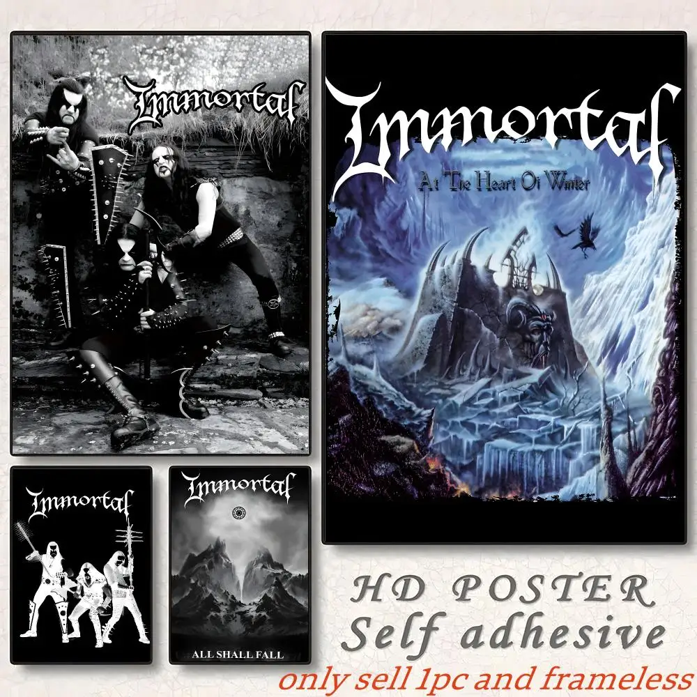 IMMORTAL Northern Chaos Gods' CD Poster Gift with prints Home bedroom living room decoration promotion and display