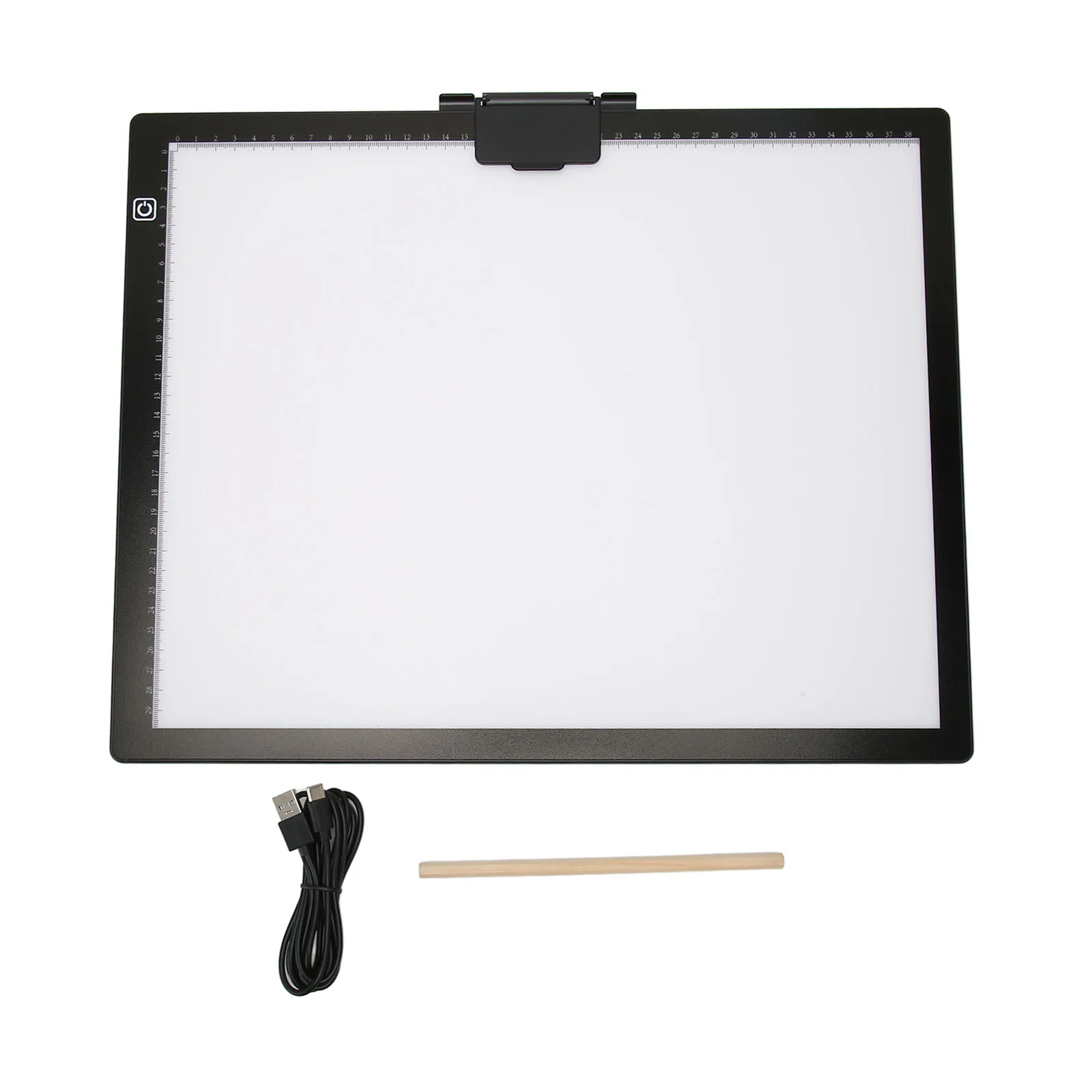 A3 Tracing Light Box 5V/2A 6500K 6 Levels Adjustment LED Light Pad with Magnet Clip for rhinestone Painting Sketching