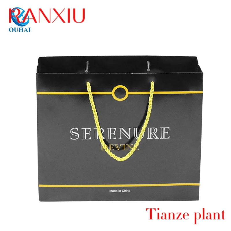 Custom Cheap Price Luxury Famous Gift Custom Printed Shopping Paper Bag With Your Own Logo