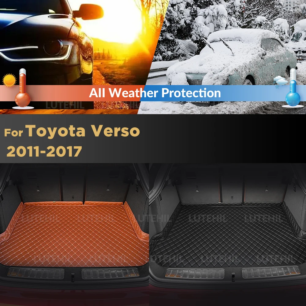 

For Toyota Verso 2011-2017 16 15 14 13 12 Car Trunk Mat Car Cargo Liner Protective Pad Interior Accessories