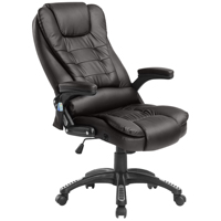Massage chair, office chair, executive chair, game chair, with 6-point vibration massage, heating function, artificial leather