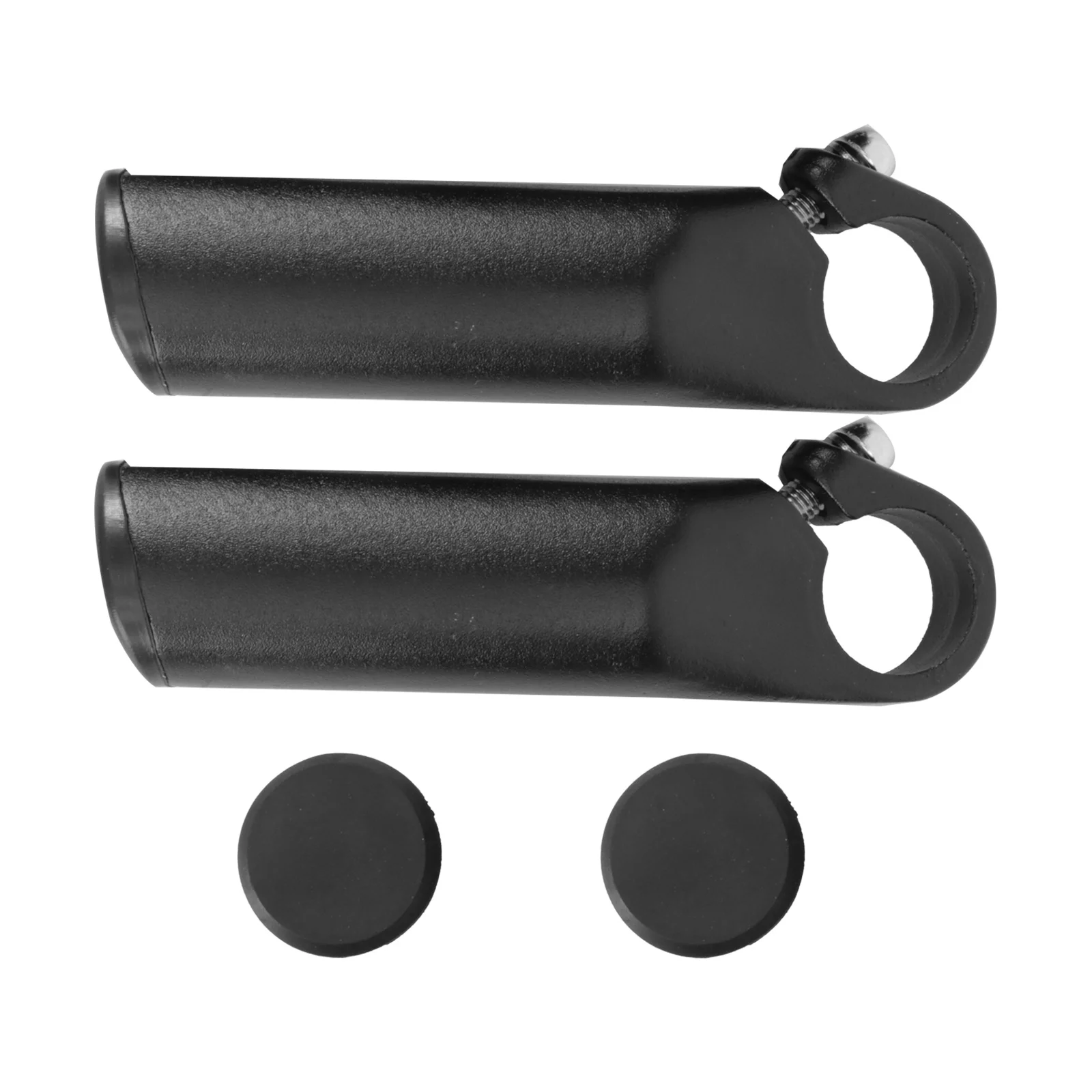 

2Pcs Durable Aluminum Alloy Rest Handlebars Deputy Handle Bar Ends for Mountain Road Folding Bike Black Rest Handle Bar
