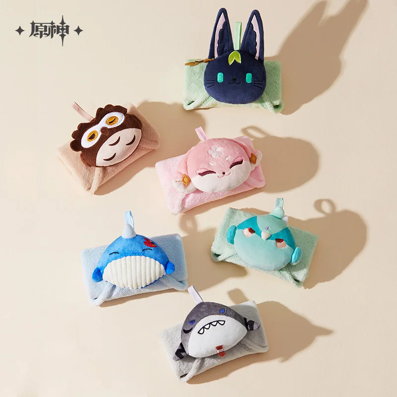 Official Genshin Impact Tighnari Yae Miko TEYVAT Zoo Series Cute Animal Towel Hanging Hand Towels Cloths Anime Accessories Toy K