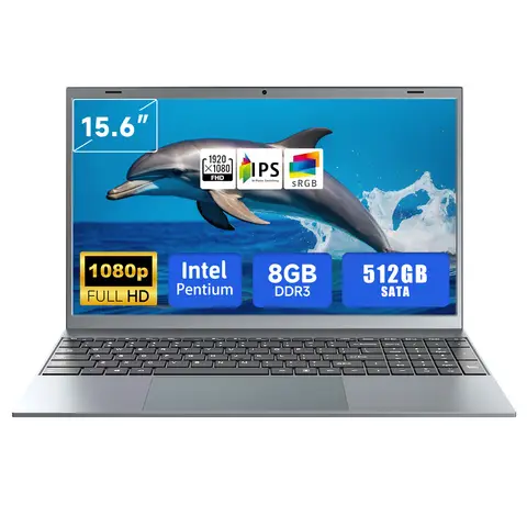 Laptop da 15,6 pollici J3710 8 GB RAM 256 GB SSD Windows 11 per studenti e aziende