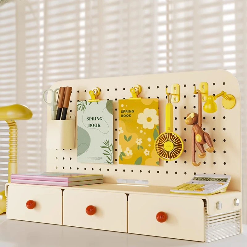 

storage hole board, drawer desktop, desk accessories, pen holder storage box.