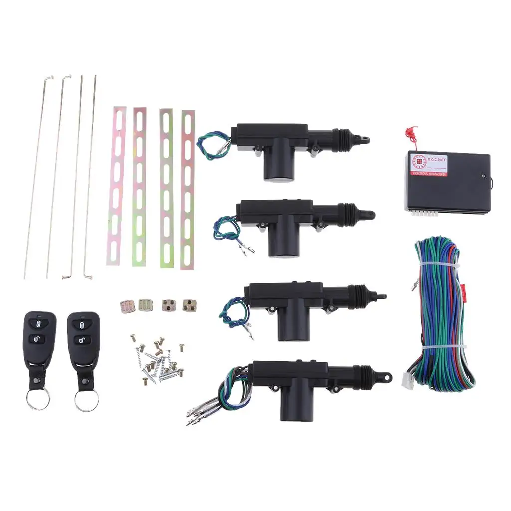 

Car Keyless Entry System Remote Control Central Locking Kit Power Actuator Set for Vehicle Security Upgrade