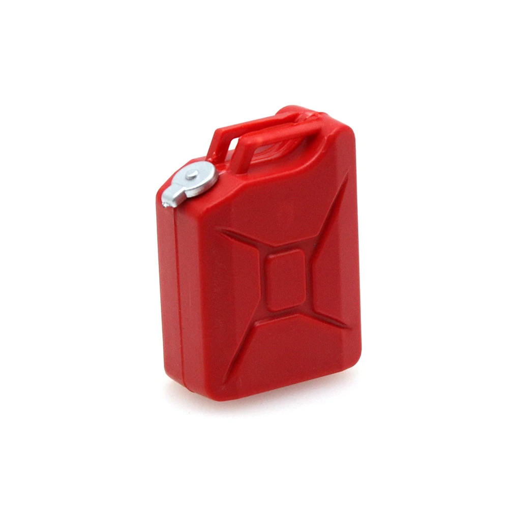 2Pcs Mini Simulation Fuel Tank Decoration Tools for 1/8 1/10 RC Crawler Car Axial SCX10 Traxxas TRX4 RC4WD D90,Red