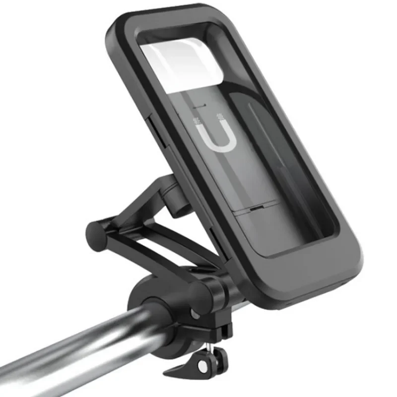 360° Rotatable Adjustable Waterproof Cell Phone Holder Universal Mount Fit Motorcycle Bicycle Shock Resistant Navigation Bracket