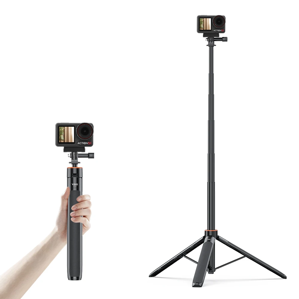 Flymile 미니 필 라이트, 액션 5 프로 카메라 폰용, RGB LED 비디오 라이트, 1200maH 휴대용 Vlgo 라이브 사진 액세서리