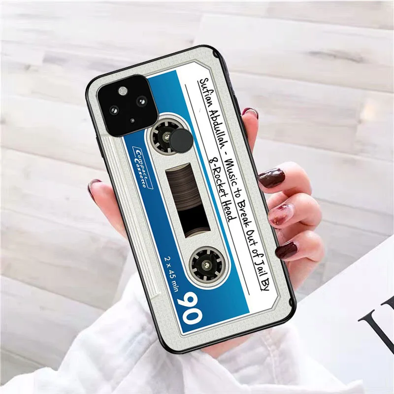 Vintage Cassette Tape Retro Phone Case for Google Pixel 10 9 Pro XL 9A 8 7 6 Pro Pixel 8A 7A 6A Pixel 8 7 6 5 Funda