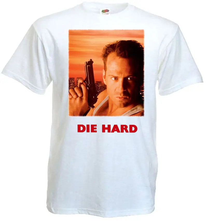 Die Hard 1 T shirt white movie poster all sizes S 5XL