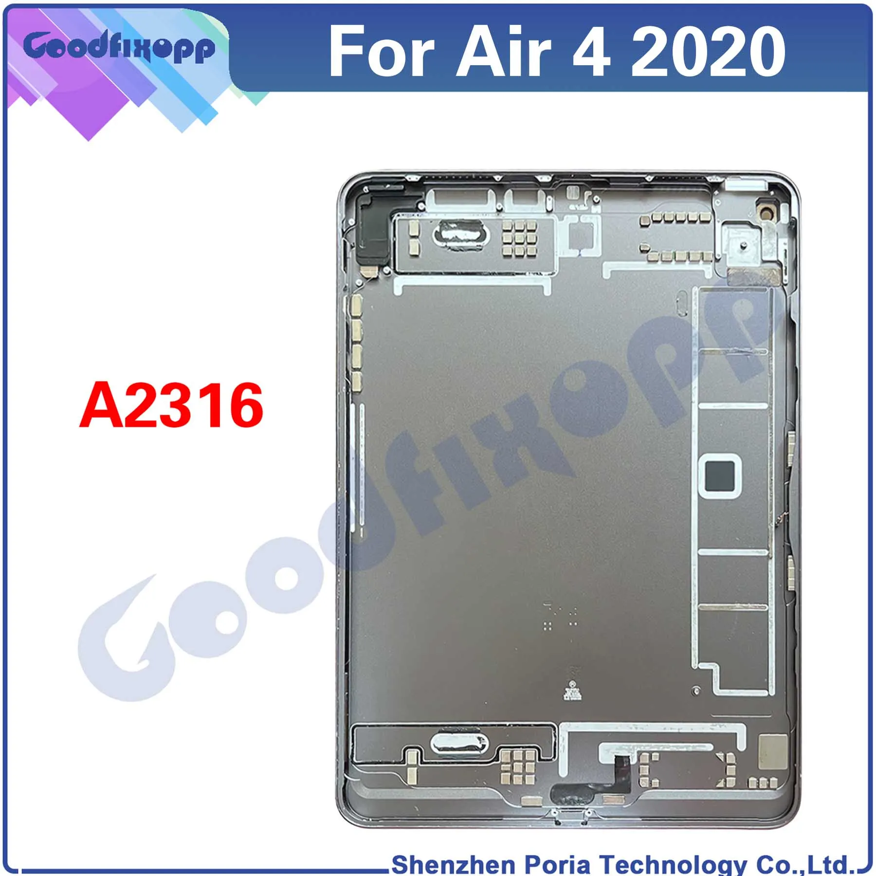 For Air 4 2020 A2324 A2072 A2325 A2316 Air4 10.9 inch Back Battery Cover Door Housing Rear Case Repair Parts Replacement