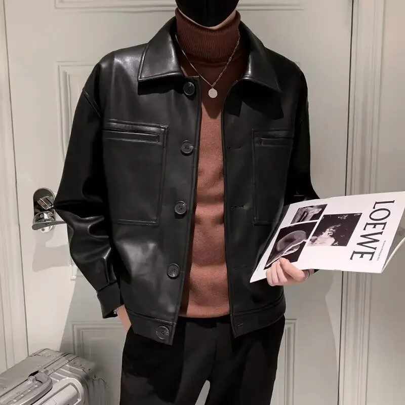 

Loose Fit Men's Jaet 2024 Spring Autumn Street Sle Hong Kong Faion High Street Trend Harajuku Korean Version Outerwear