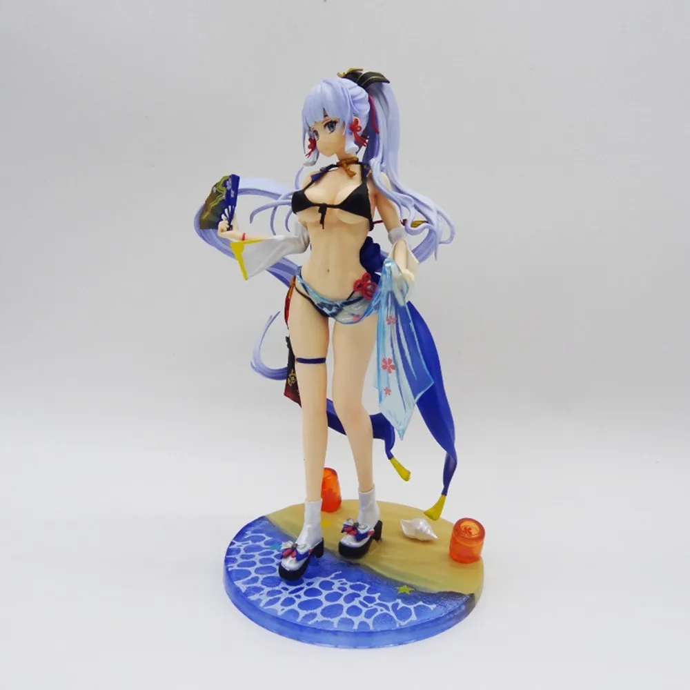 25CM Anime Genshin Impact Game Figure Kamisato Ayaka PVC Action Figure Collection Model Doll Child Kid Gifts