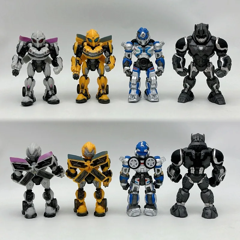 8-teilige Transformers-Figur mit drehbarem Armkopf Optimus Prime Movie Peripheriemodell Ornamente Geburtstagsgeschenk für Jungen