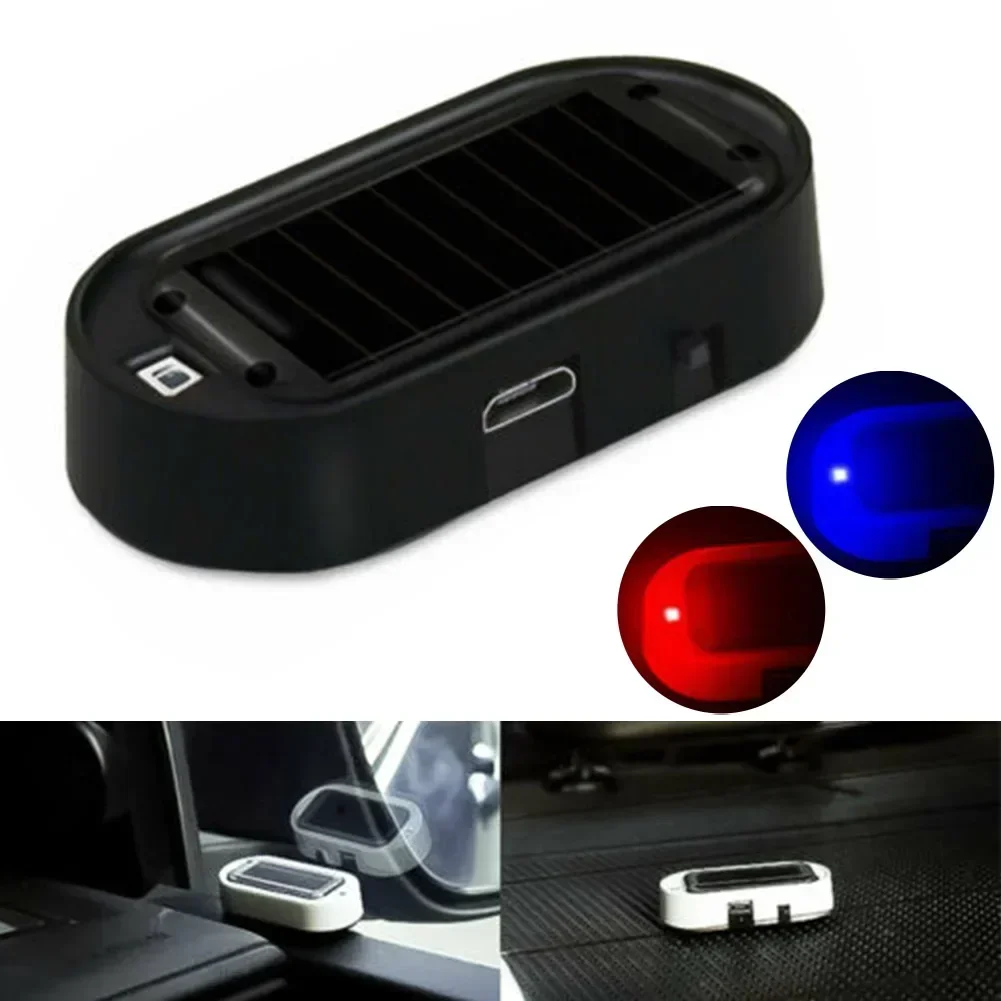 Car Fake Security Light Solar Powered Simulated Dummy Alarm Wireless Warning Anti-Theft Caution Lamp LED Flashing Imitation  NEW