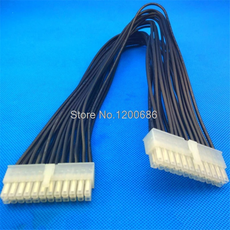 700MM ATX motherboard 24pin 24 Pin PSU Power Supply Extension Cable power 70cm 24 pin Power Supply Male extension wire harness