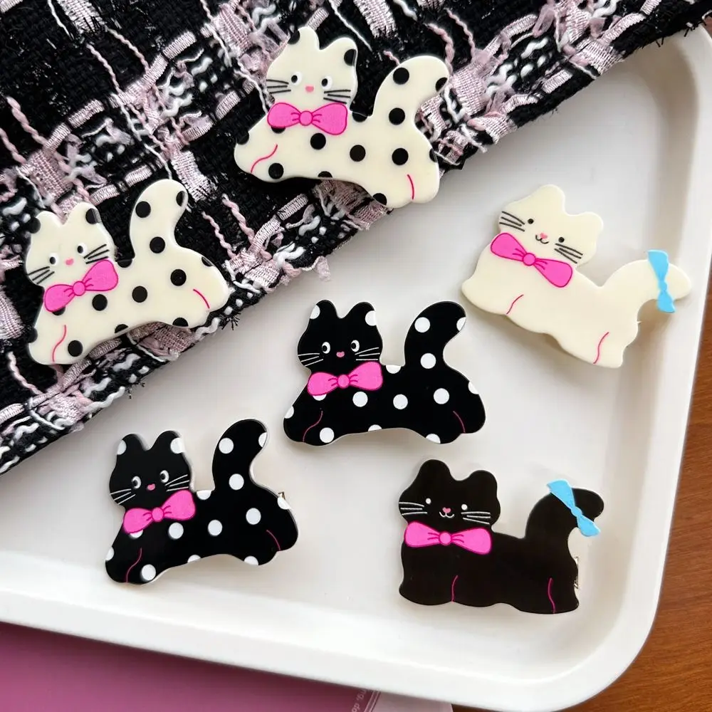 Creative Cartoon Cat Hair Clip Acrylic Animal Cartoon Hair Clip Hair Accessories Headwear Acrylic Bang Clip Wash Face