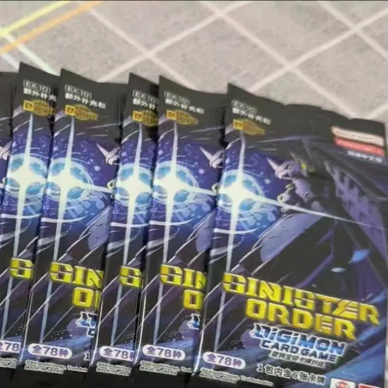 

Authentic Jianzhong Digimon EX10 Sinister Order TCG Trading Card Original Box Battle Supplement Pack Action Figure Toy