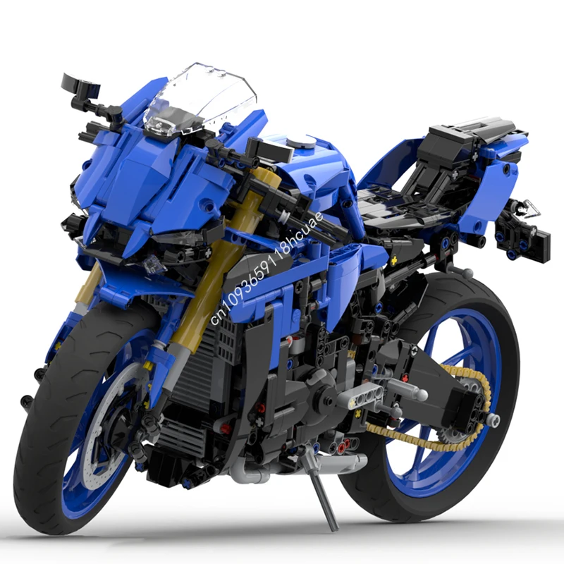 1624pcs MOC Yamahaes R1 Technic Building Blocks Children's Christmas toy Gift Model Construction DIY Assemble creative idea
