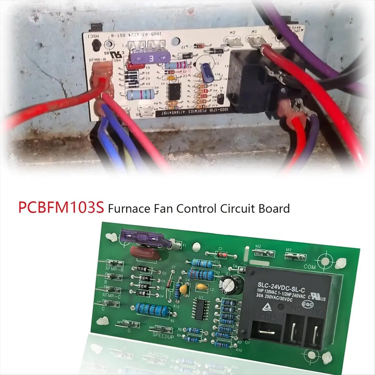 T32C New PCBFM103S Furnace Fan Blower Control Board Delayed Replacement Model 1005-83-1724 -B PCBFM103 1005-171B PCBFM131S